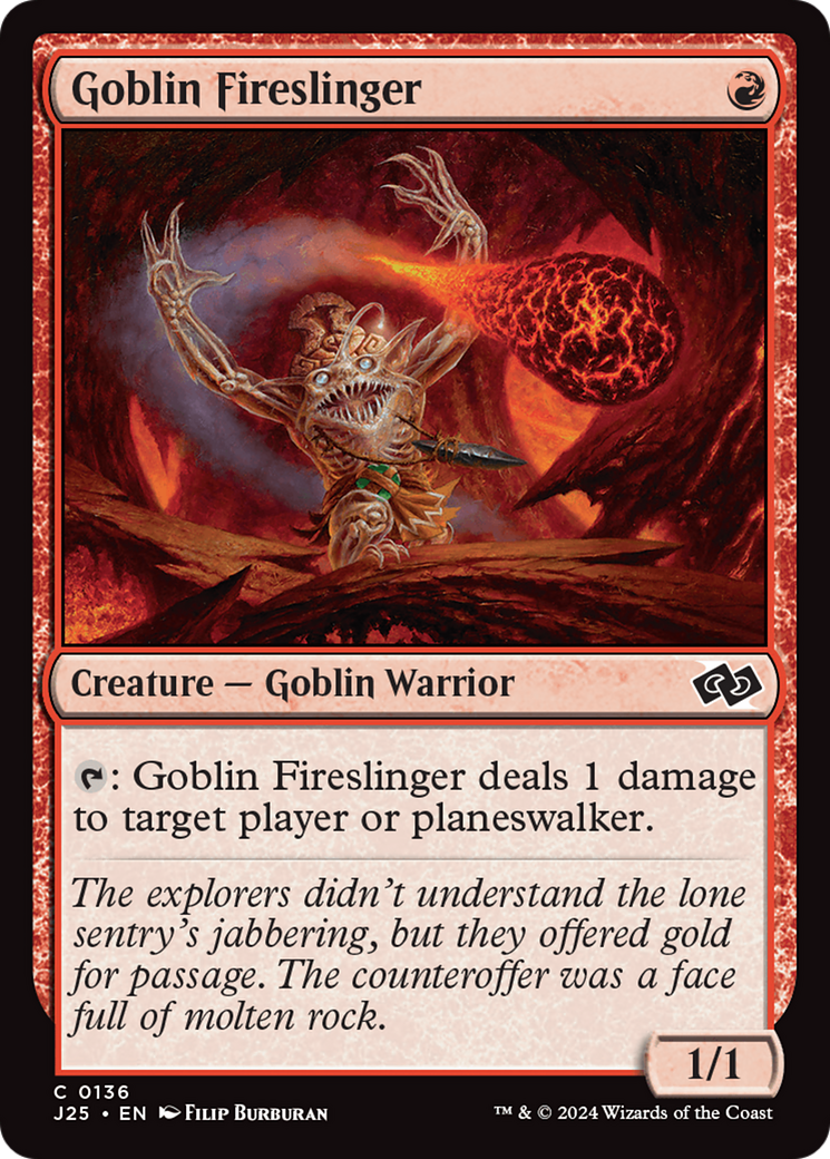 Goblin Fireslinger [Foundations Jumpstart] | Cracking-Singles