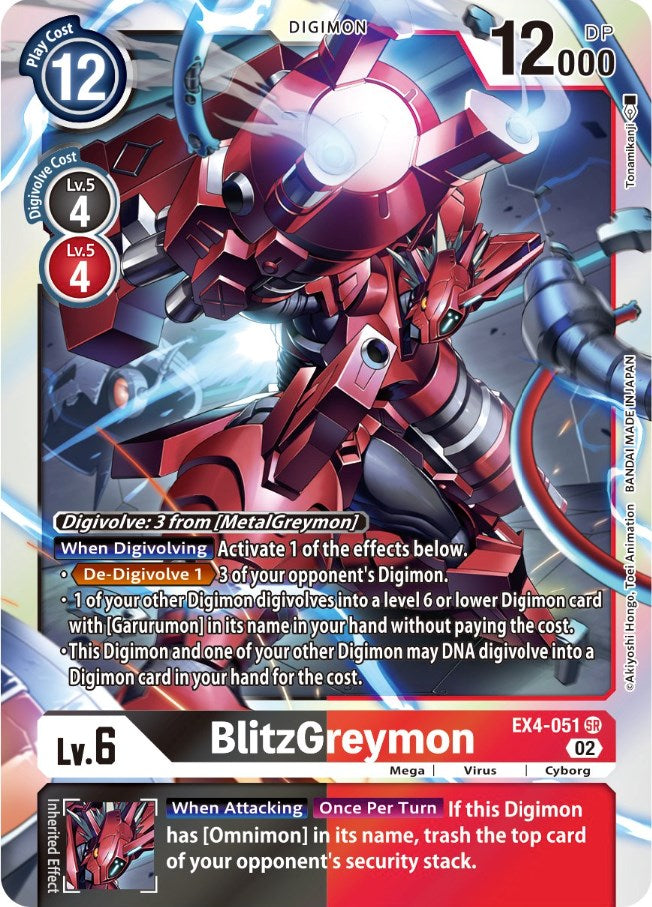 BlitzGreymon [EX4-051] [Alternative Being Booster] | Cracking-Singles