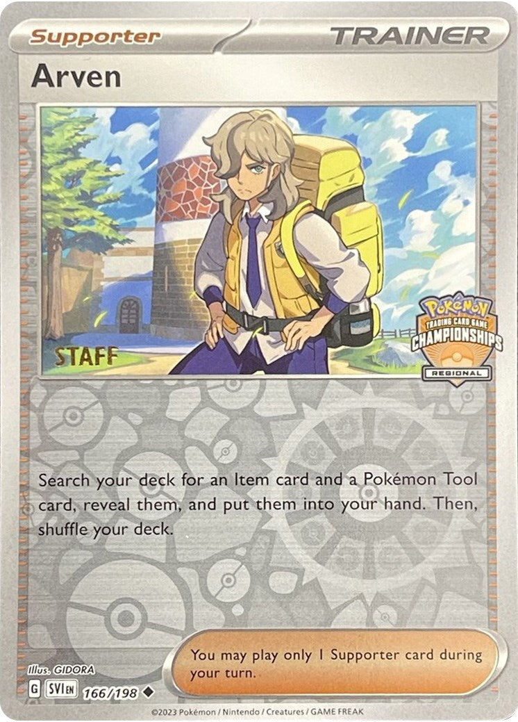 Arven (166/198) (Staff Regional Championships) [League & Championship Cards] | Cracking-Singles