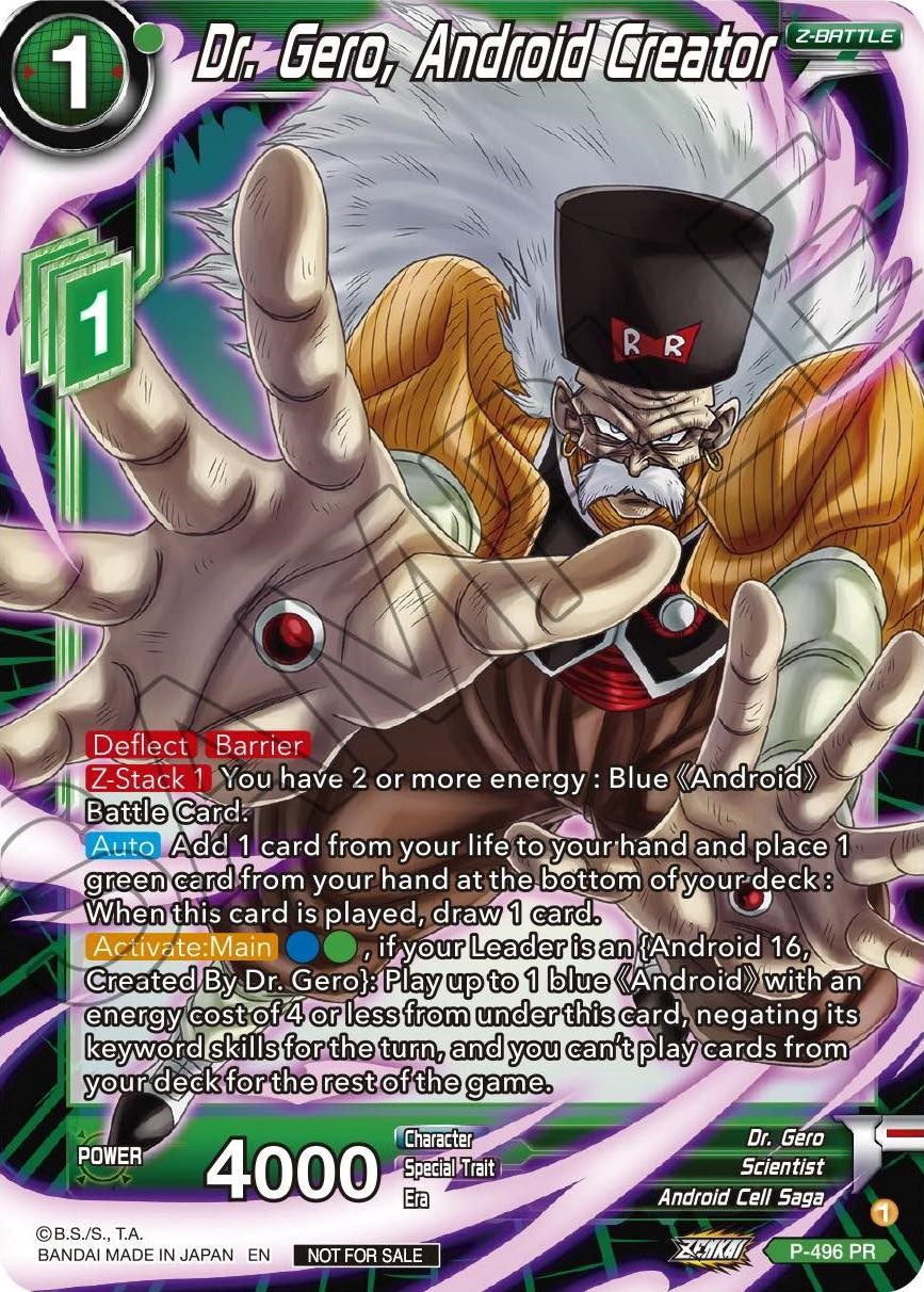 Dr. Gero, Android Creator (P-496) [Promotion Cards] | Cracking-Singles