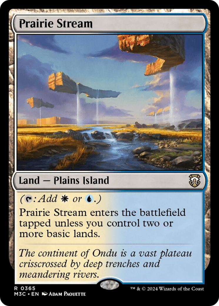 Prairie Stream (Ripple Foil) [Modern Horizons 3 Commander] | Cracking-Singles