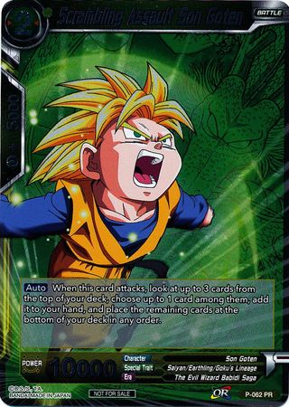 Scrambling Assault Son Goten (Event Pack 2 - 2018) (P-062_PR) [Promotion Cards] | Cracking-Singles