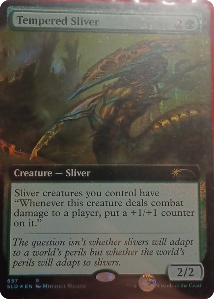 Tempered Sliver (Extended Art) [Secret Lair Drop Promos] | Cracking-Singles