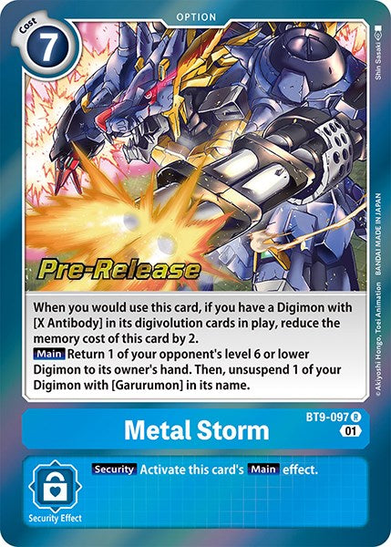 Metal Storm [BT9-097] [X Record Pre-Release Promos] | Cracking-Singles