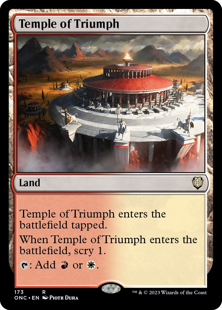 Temple of Triumph [Phyrexia: All Will Be One Commander] | Cracking-Singles