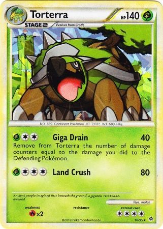 Torterra (10/95) (Cracked Ice Holo) [HeartGold & SoulSilver: Unleashed] | Cracking-Singles