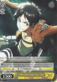 "104th Cadet Corps Class" Eren (AOT/S35-E017 C) [Attack on Titan] | Cracking-Singles