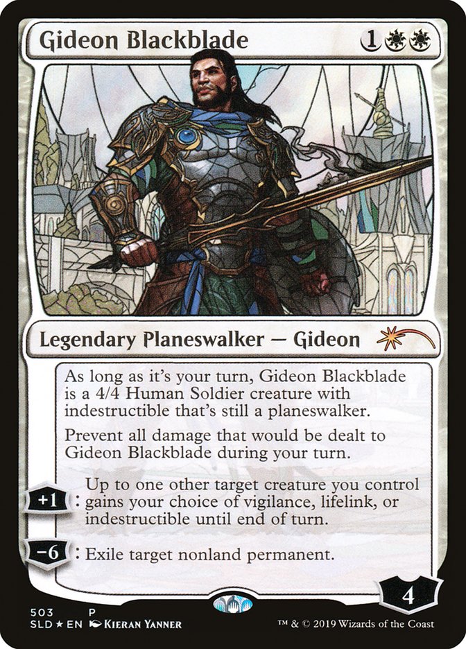 Gideon Blackblade (Stained Glass) [Secret Lair Drop Promos] | Cracking-Singles