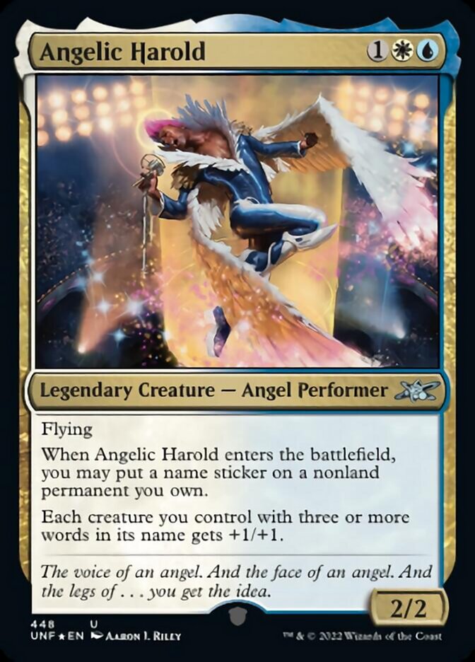 Angelic Harold (Galaxy Foil) [Unfinity] | Cracking-Singles