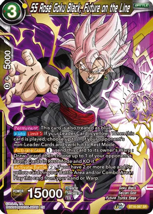 SS Rose Goku Black, Future on the Line (BT16-087) [Realm of the Gods] | Cracking-Singles