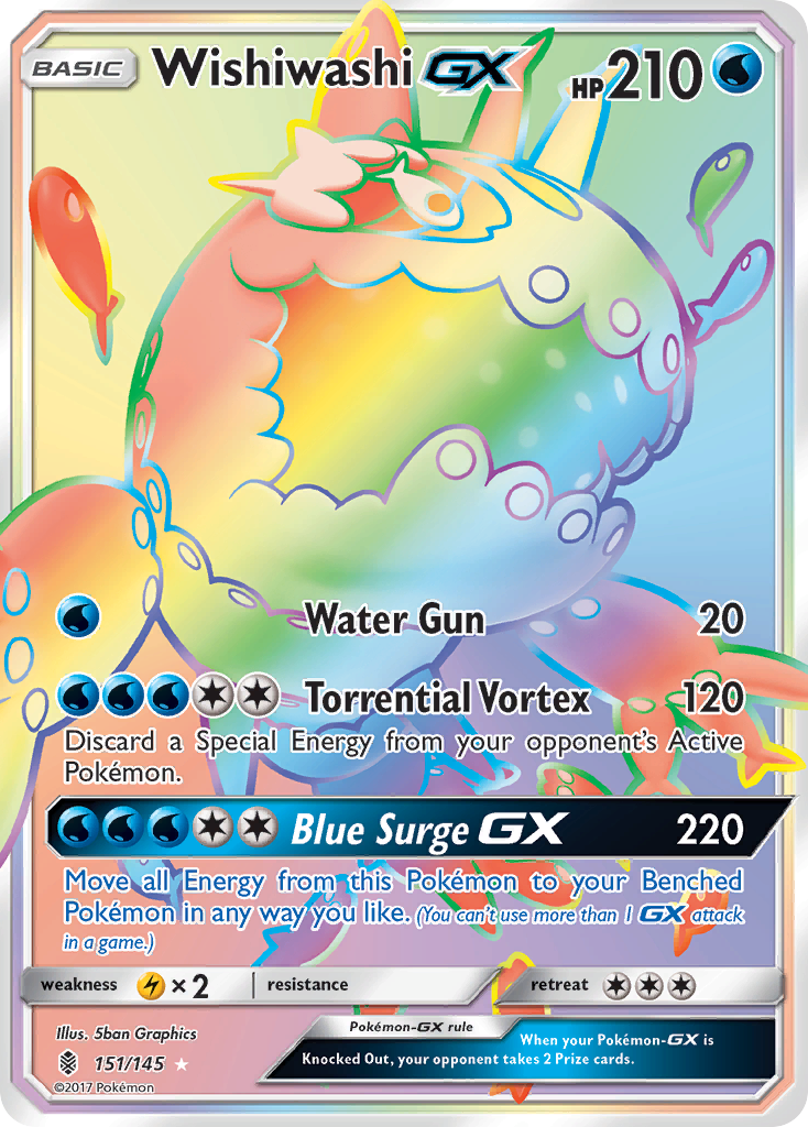 Wishiwashi GX (151/145) [Sun & Moon: Guardians Rising] | Cracking-Singles