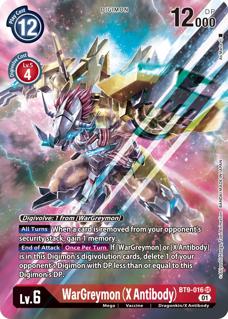 WarGreymon (X Antibody) [BT9-016] (Alternate Art) [X Record] | Cracking-Singles