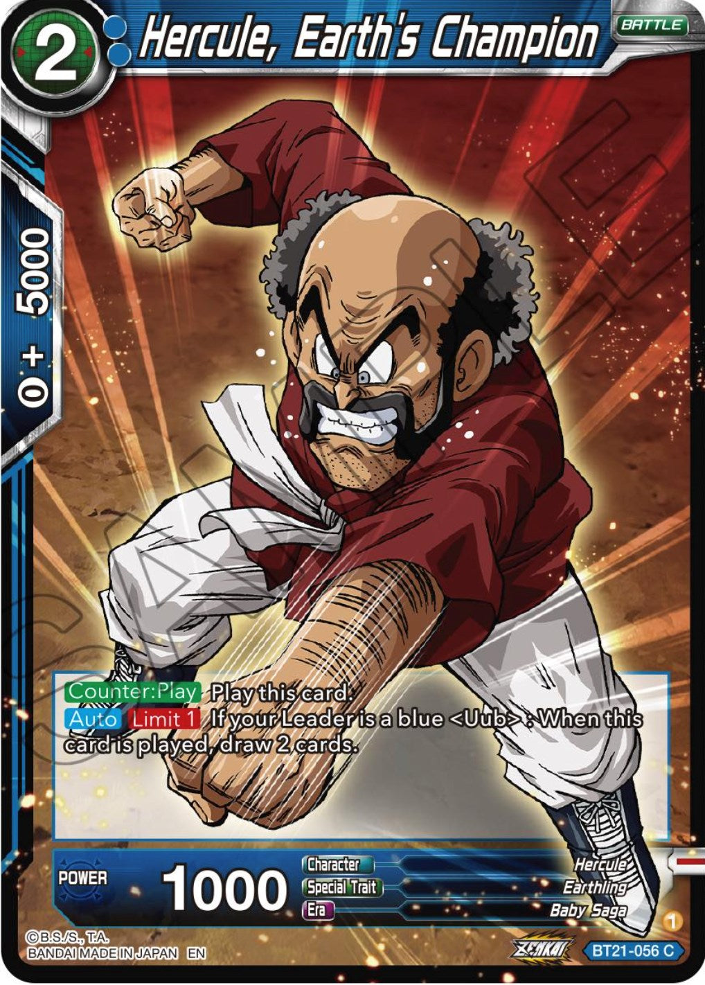 Hercule, Earth's Champion (BT21-056) [Wild Resurgence] | Cracking-Singles