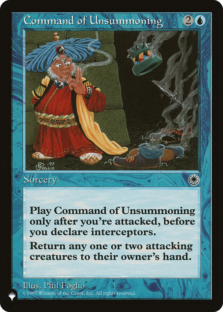 Command of Unsummoning [The List] | Cracking-Singles