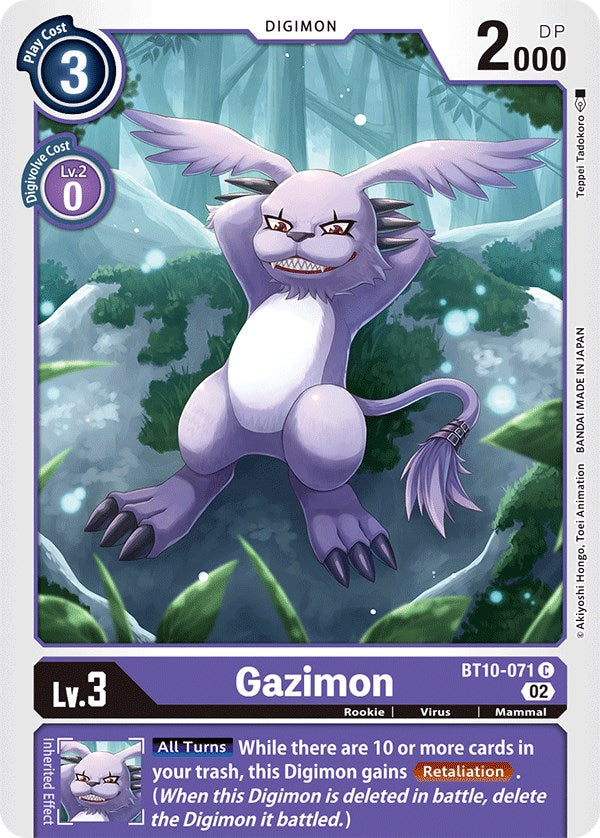 Gazimon [BT10-071] [Xros Encounter] | Cracking-Singles