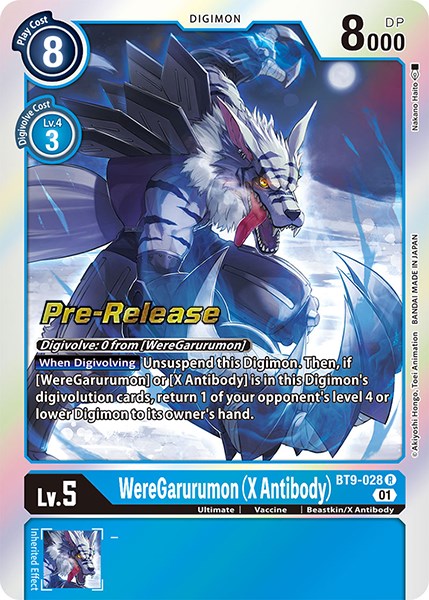 WereGarurumon (X Antibody) [BT9-028] [X Record Pre-Release Promos] | Cracking-Singles