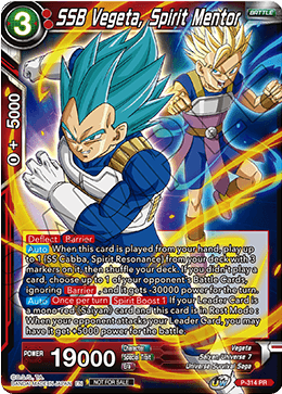 SSB Vegeta, Spirit Mentor (P-314) [Tournament Promotion Cards] | Cracking-Singles