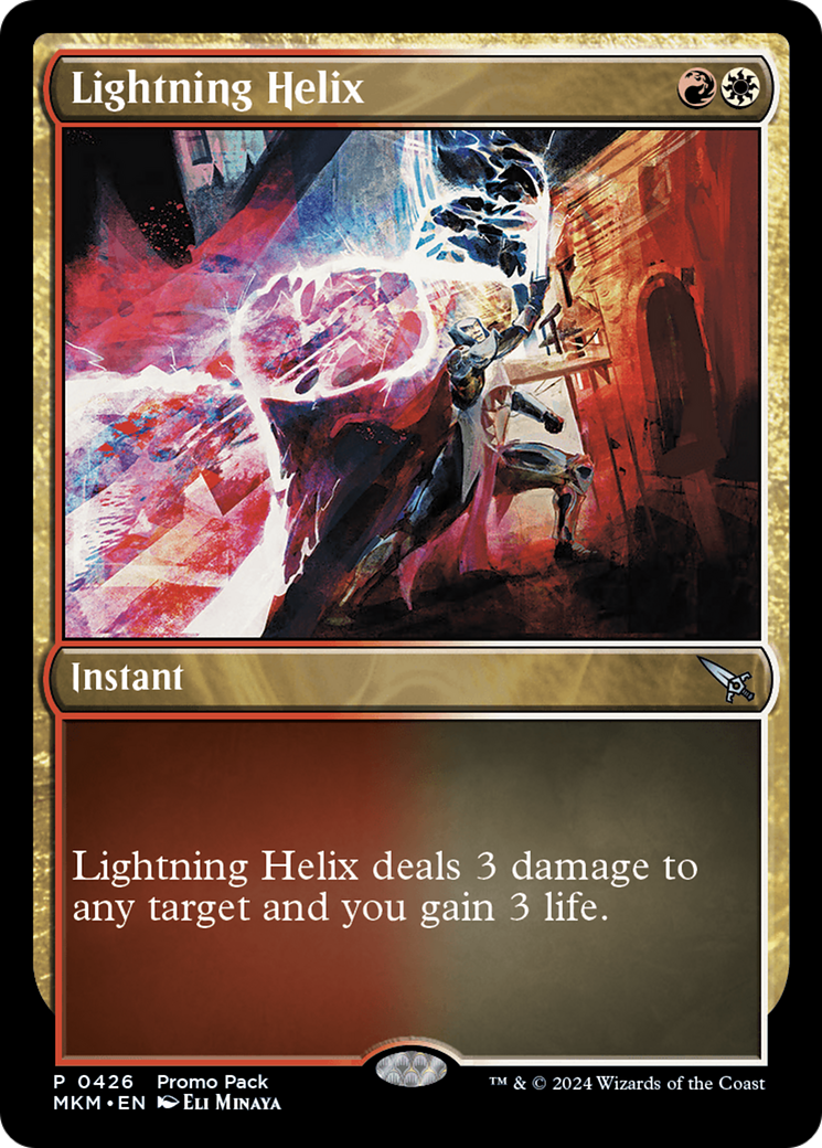 Lightning Helix (Promo Pack) [Murders at Karlov Manor Promos] | Cracking-Singles