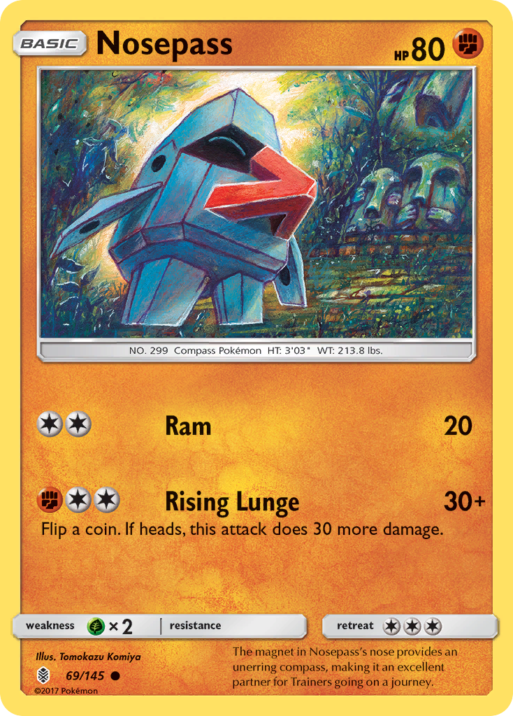 Nosepass (69/145) [Sun & Moon: Guardians Rising] | Cracking-Singles