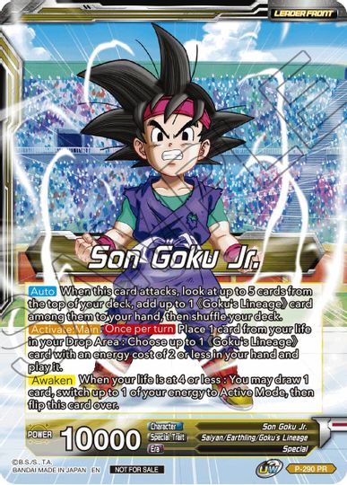 Son Goku Jr. // SS Son Goku Jr., Scion of the Lineage (P-290) [Promotion Cards] | Cracking-Singles