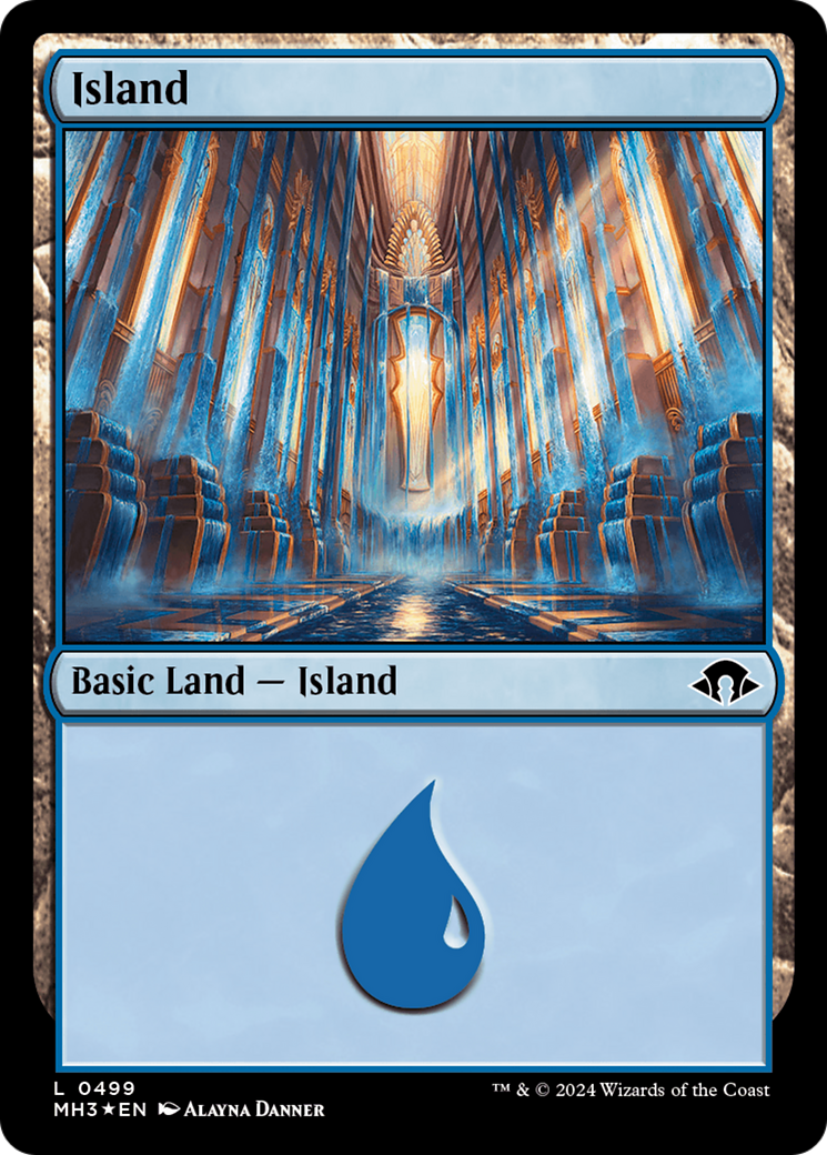 Island (0499) (Ripple Foil) [Modern Horizons 3] | Cracking-Singles