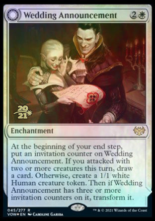 Wedding Announcement // Wedding Festivity [Innistrad: Crimson Vow Prerelease Promos] | Cracking-Singles