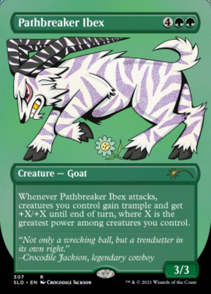 Pathbreaker Ibex (Borderless) (Foil Etched) [Secret Lair Drop Series] | Cracking-Singles