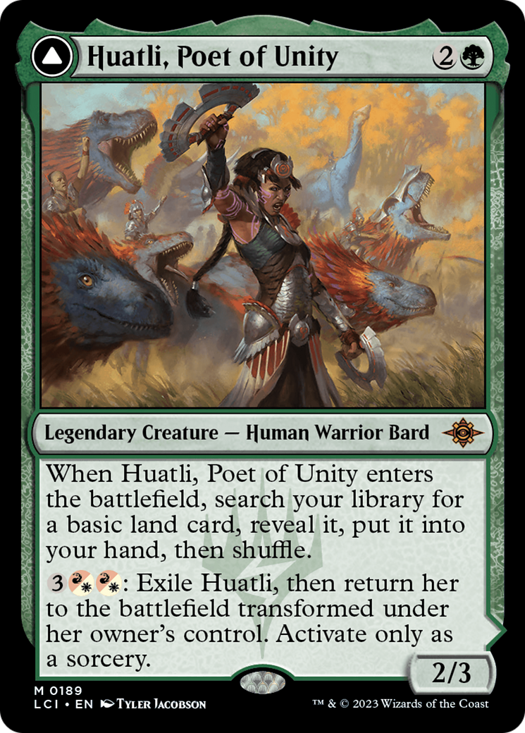 Huatli, Poet of Unity // Roar of the Fifth People [The Lost Caverns of Ixalan] | Cracking-Singles