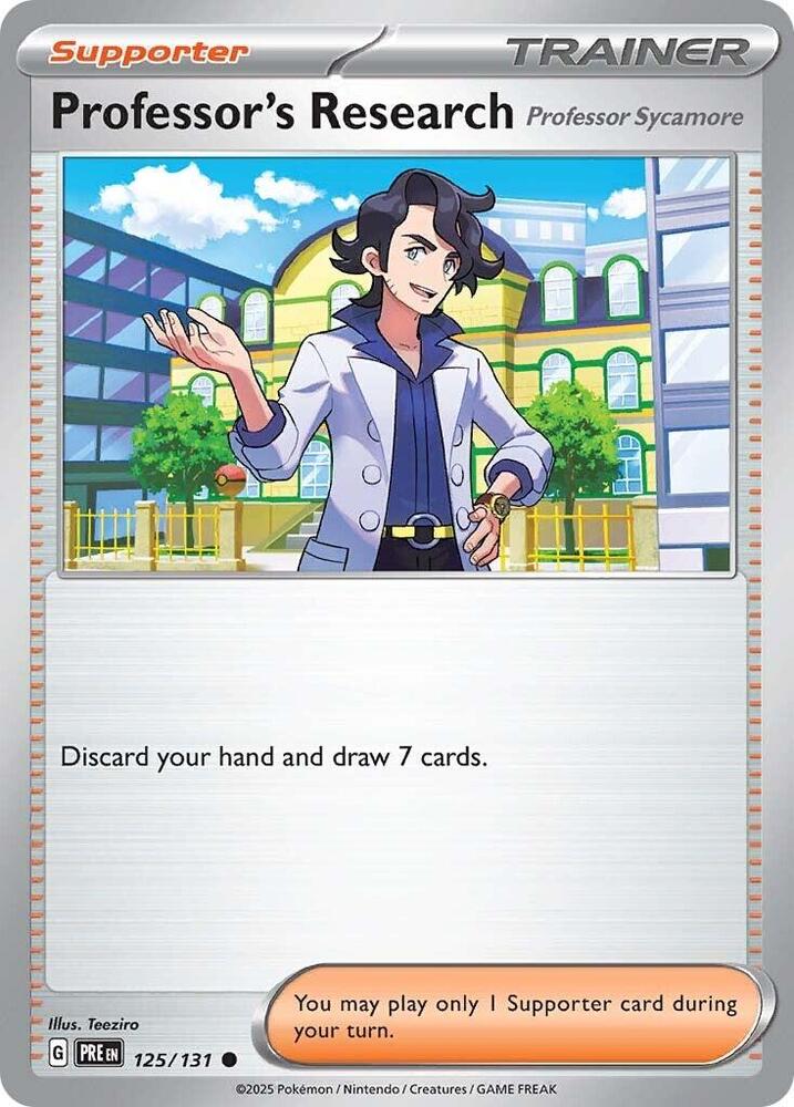 Professor's Research (125/131) [Professor Sycamore] [Scarlet & Violet: Prismatic Evolutions] | Cracking-Singles