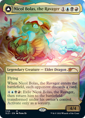 Nicol Bolas, the Ravager // Nicol Bolas, the Arisen (Borderless) [Secret Lair: From Cute to Brute] | Cracking-Singles