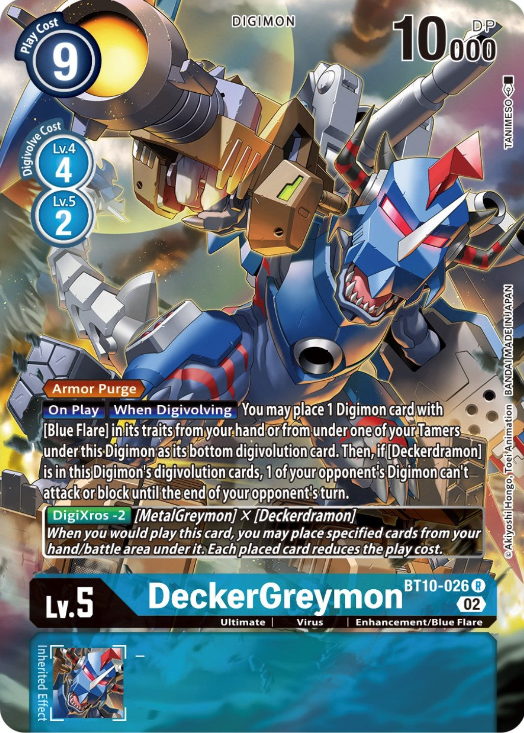 DeckerGreymon [BT10-026] (Alternate Art) [Xros Encounter] | Cracking-Singles