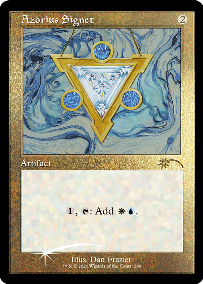 Azorius Signet (Retro) (Foil Etched) [Secret Lair Drop Series] | Cracking-Singles