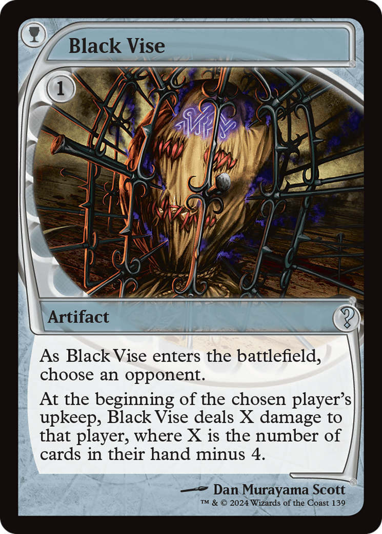 Black Vise (Future Sight) [Mystery Booster 2] | Cracking-Singles