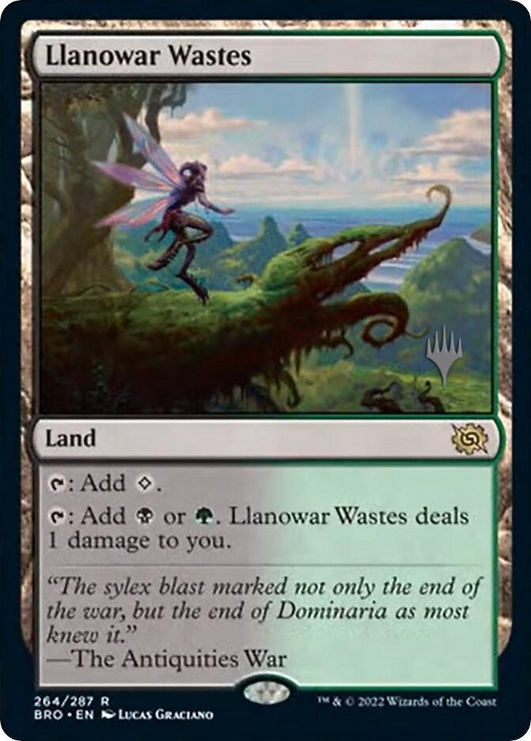 Llanowar Wastes (Promo Pack) [The Brothers' War Promos] | Cracking-Singles