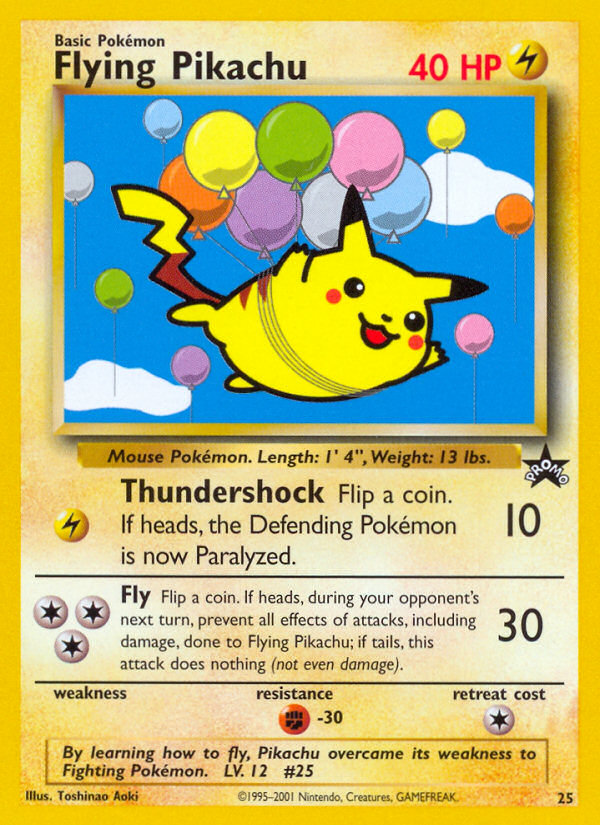 Flying Pikachu (25) [Wizards of the Coast: Black Star Promos] | Cracking-Singles