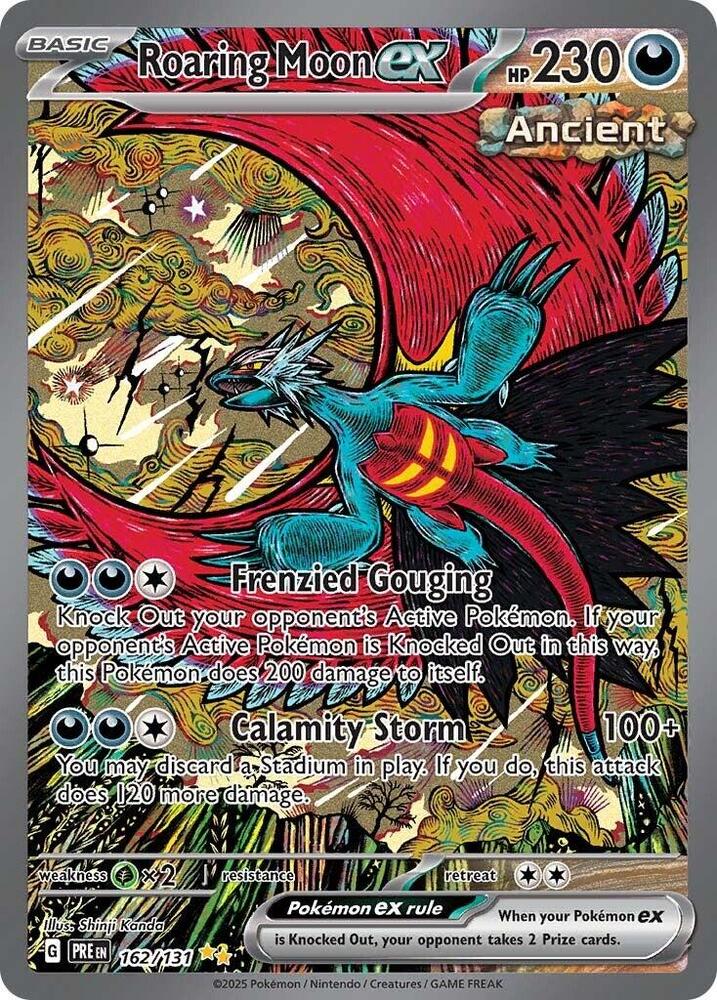 Roaring Moon ex (162/131) [Scarlet & Violet: Prismatic Evolutions] | Cracking-Singles