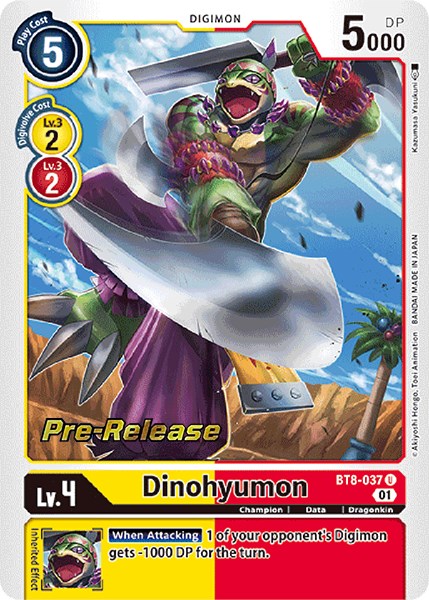 Dinohyumon [BT8-037] [New Awakening Pre-Release Cards] | Cracking-Singles