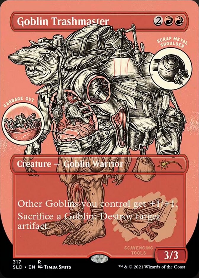 Goblin Trashmaster (Borderless Foil Etched) [Secret Lair Drop Series] | Cracking-Singles