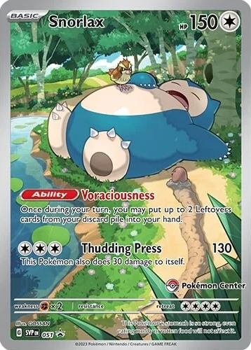 Snorlax (051) (Pokemon Center) [Scarlet & Violet: Black Star Promos] | Cracking-Singles