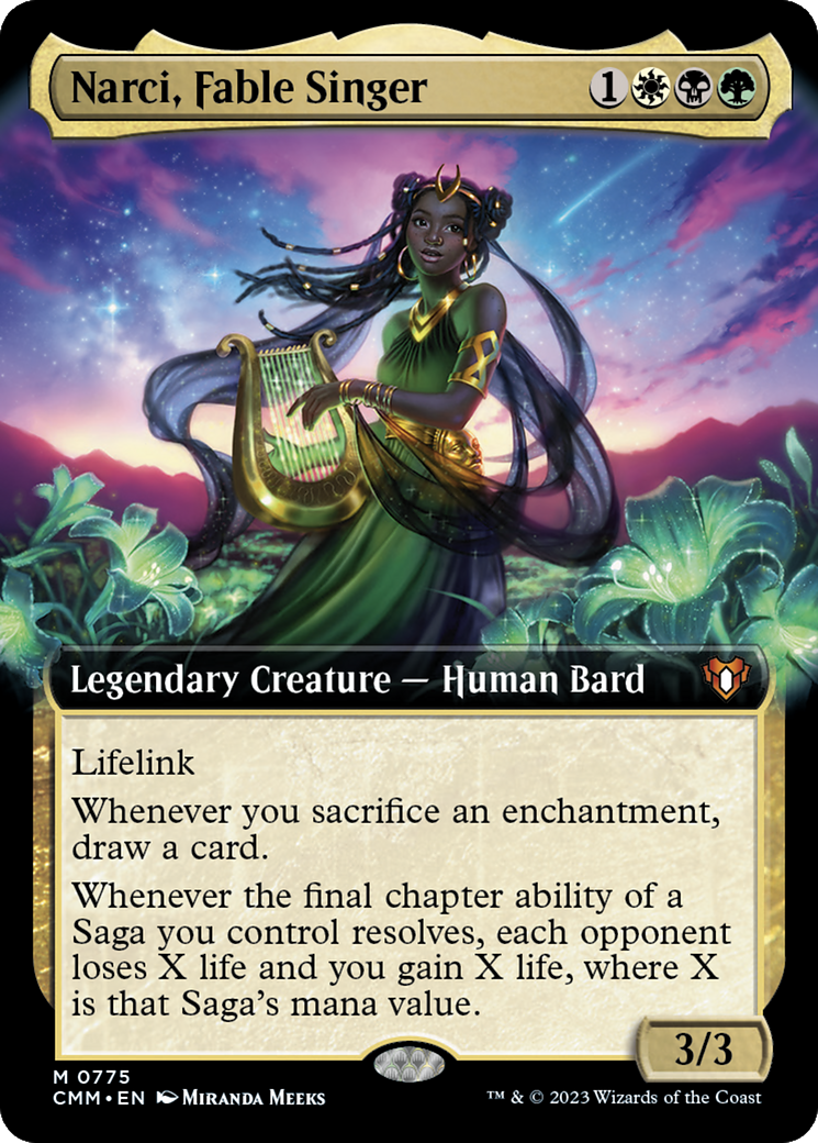 Narci, Fable Singer (Extended Art) [Commander Masters] | Cracking-Singles