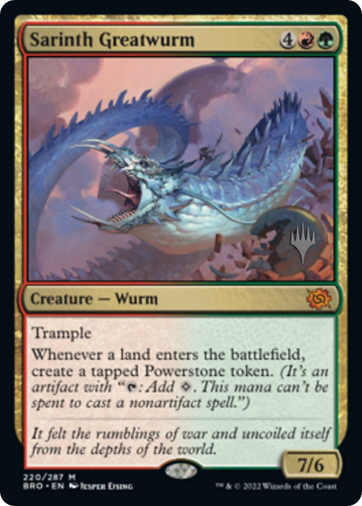 Sarinth Greatwurm (Promo Pack) [The Brothers' War Promos] | Cracking-Singles