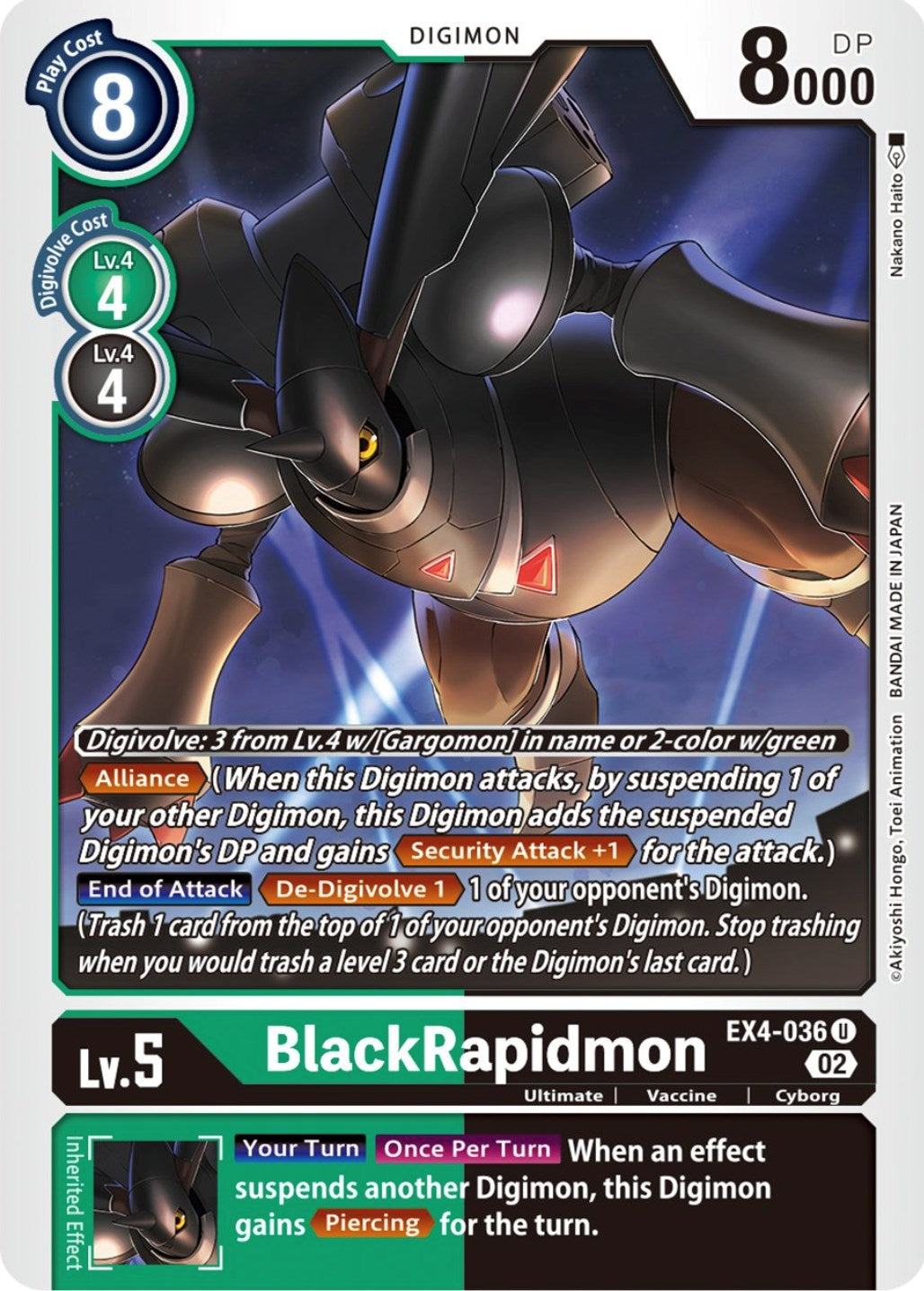 BlackRapidmon [EX4-036] [Alternative Being Booster] | Cracking-Singles