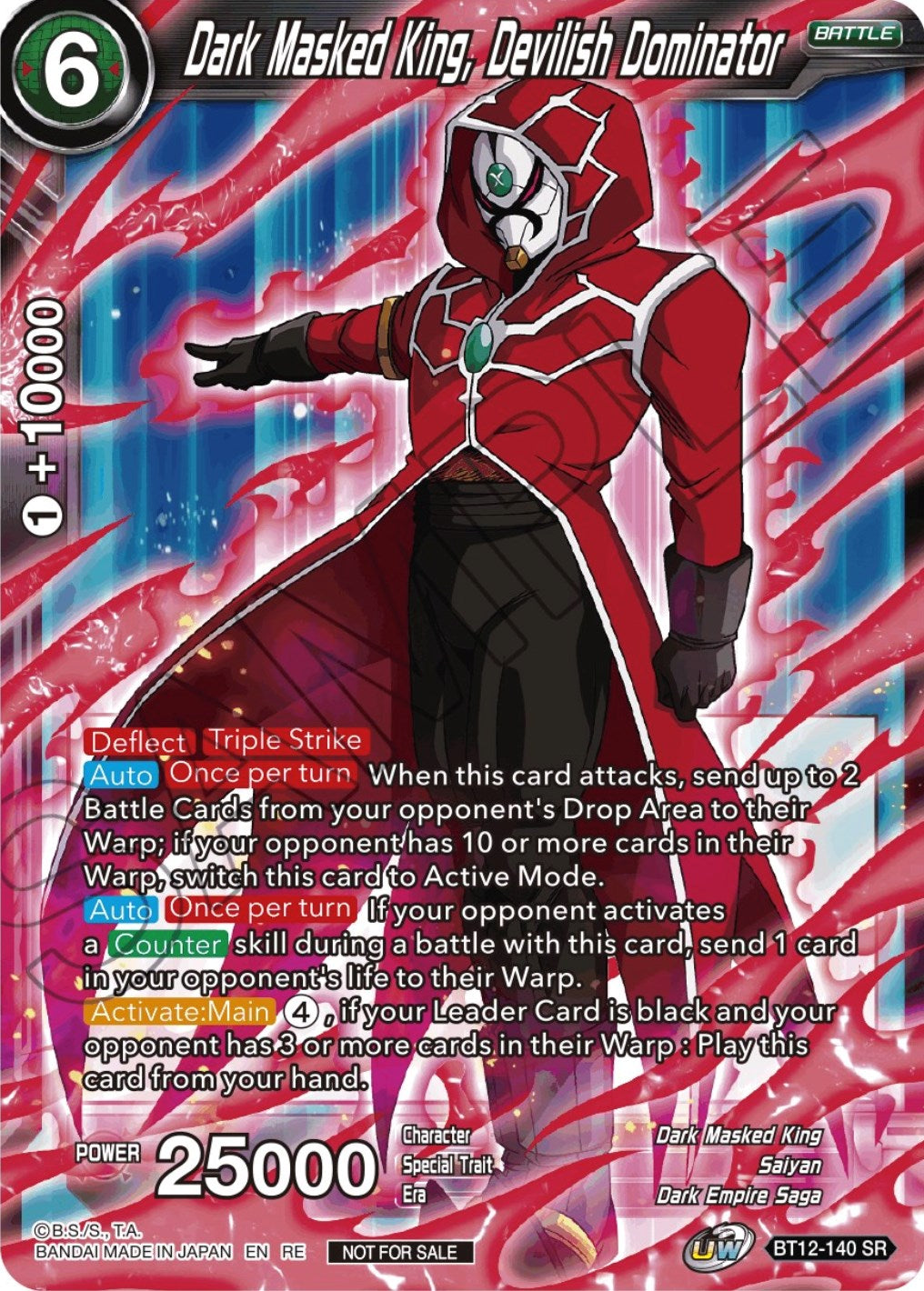 Dark Masked King, Devilish Dominator (Championship Selection Pack 2023 Vol.2) (Silver Foil) (BT12-140) [Tournament Promotion Cards] | Cracking-Singles