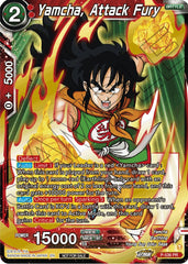 Yamcha, Attack Fury (Championship Selection Pack 2023 Vol.2) (Gold-Stamped Silver Foil) (P-536) [Tournament Promotion Cards] | Cracking-Singles