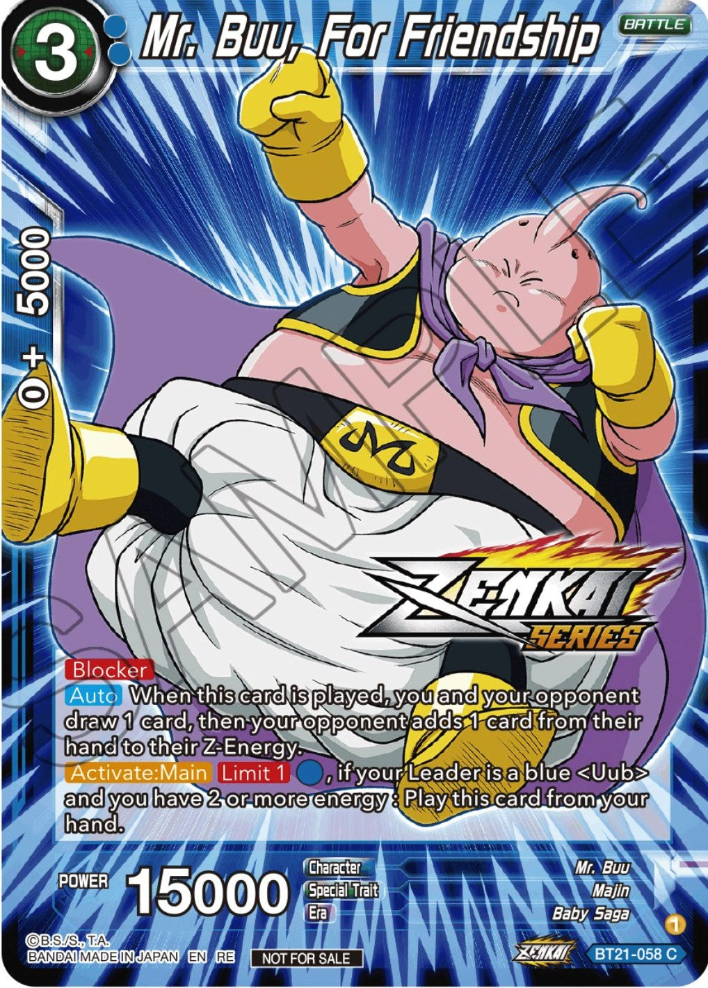 Mr. Buu, For Friendship (Event Pack 12) (BT21-058) [Tournament Promotion Cards] | Cracking-Singles