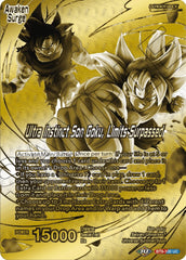 Son Goku // Ultra Instinct Son Goku, Limits Surpassed (Championship 2023 Golden Card Vol.2, Version 1) (BT9-100) [Tournament Promotion Cards] | Cracking-Singles