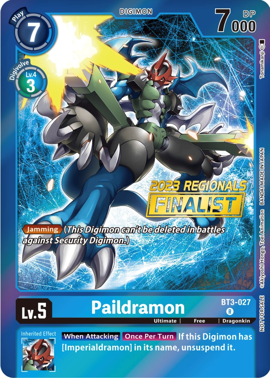 Paildramon [BT3-027] (2023 Regionals Finalist) [Release Special Booster Promos] | Cracking-Singles