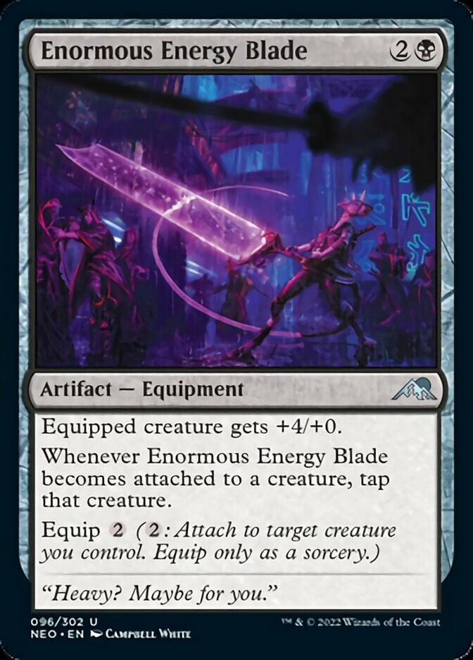 Enormous Energy Blade [Kamigawa: Neon Dynasty] | Cracking-Singles