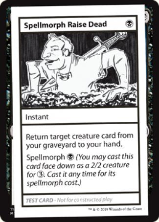 Spellmorph Raise Dead (2021 Edition) [Mystery Booster Playtest Cards] | Cracking-Singles