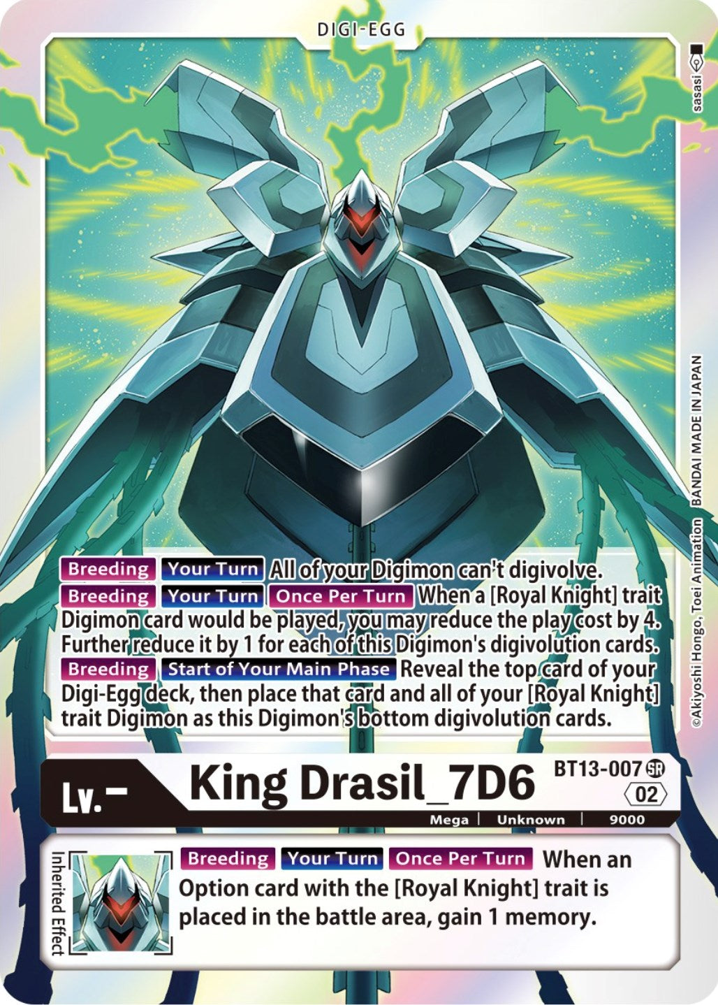 King Drasil_7D6 [BT13-007] [Versus Royal Knights Booster] | Cracking-Singles